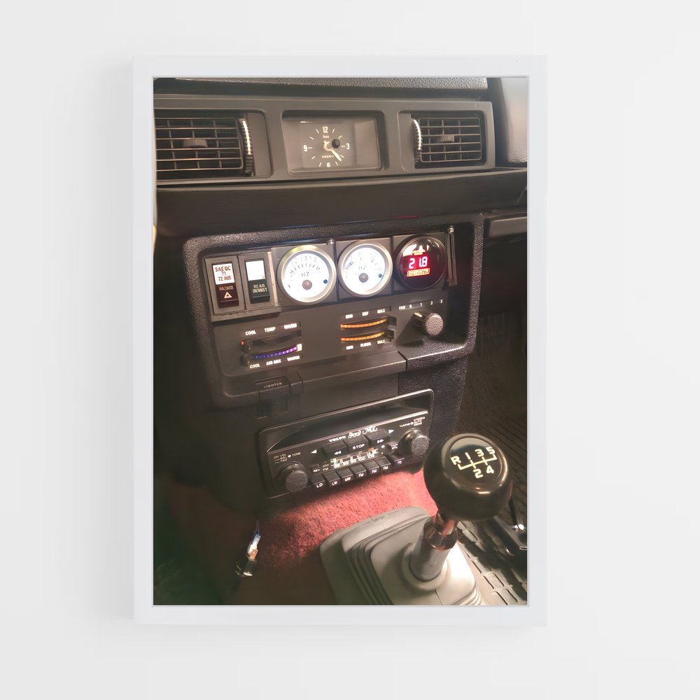Poster Dashboard Dream – affiche Volvo (vue 3)